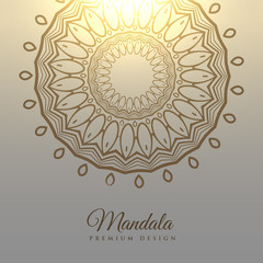 elegant mandala design card background