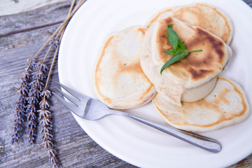 Pancakes with apples 