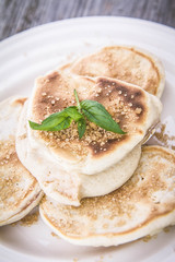 Pancakes with apples 