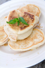 Pancakes with apples 