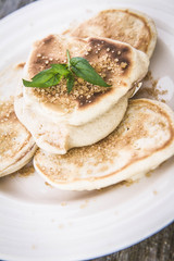 Pancakes with apples 