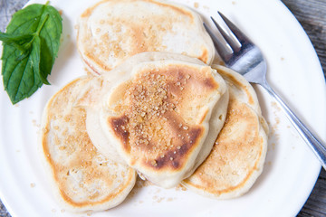 Pancakes with apples 