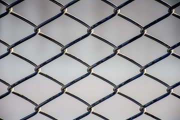 Steel cage in close up