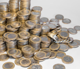 lots of euro coins
