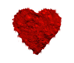 Dark red heart textured