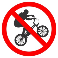 No BMX Traffic Sign