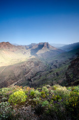 Degollada de las Yeguas, Barranco de Fataga, Gran Canaria, Spain