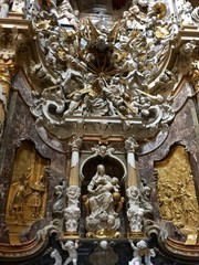 Fototapeta na wymiar Interior of Toledo Cathedral, Spain
