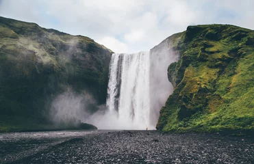 Fototapete Wasserfälle Skogafoss, Island  © Jordan