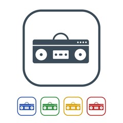 Boom box Icon Isolated on White Background.vector illustration icon