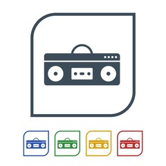 Boom box Icon Isolated on White Background.vector illustration icon
