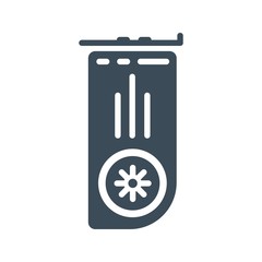 Graphic card Icon Isolated on White Background.vector illustration icon