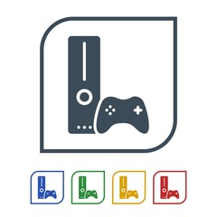 Gaming consle Icon Isolated on White Background.vector illustration icon