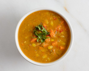 Sweet potato and corn soup