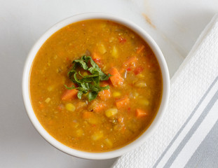 Sweet potato and corn soup