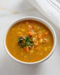Sweet potato and corn soup