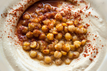 Classic hummus with  paprika