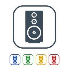 Speaker Icon Isolated on White Background.vector illustration icon