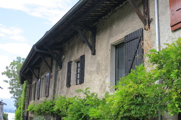 House in the medieval village of Nernier, Haute-savoie France.