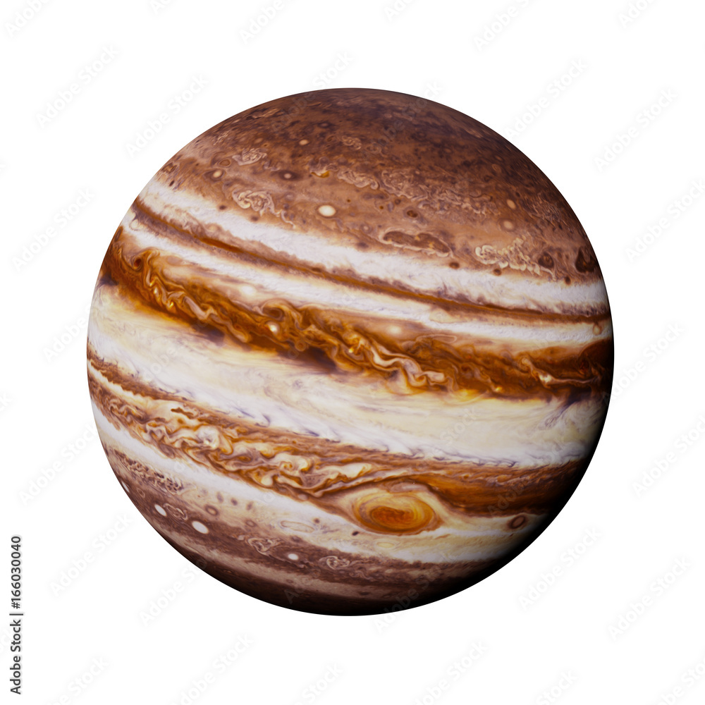 Canvas Prints planet jupiter isolated on white background