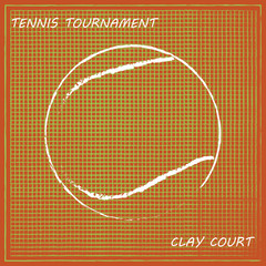 Tennis background, vector
