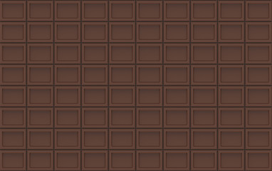 3d illustration. chocolate bar background