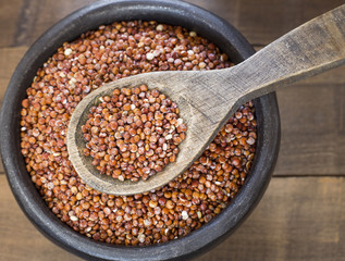 Seeds of red quinoa - Chenopodium quinoa