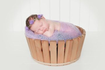 Sleeping newborn baby