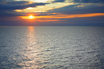 Sundown over Baltic Sea