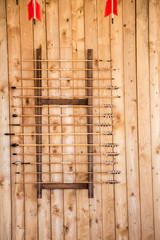 Old  style old wooden arrows