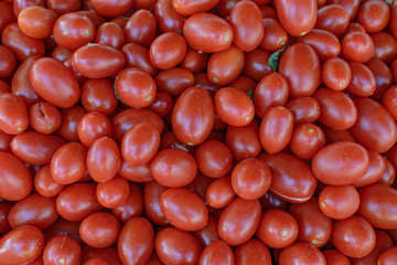 Cherry tomatoes piled high for the market