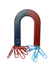 Magnet and paper clips