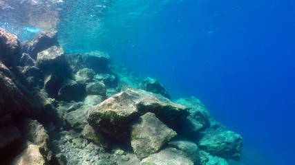 Naklejka na ściany i meble natural underwater background 