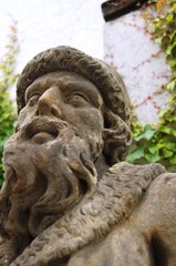 Nikolaus,statue, bildhauerei, kopf, gesicht, piter, alt, löwe, architektur, fontain, engel, buda,...