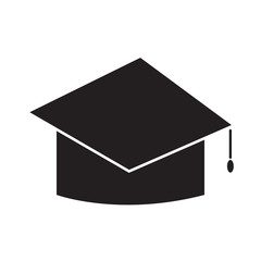 Graduation hat isolated icon vector illustration design