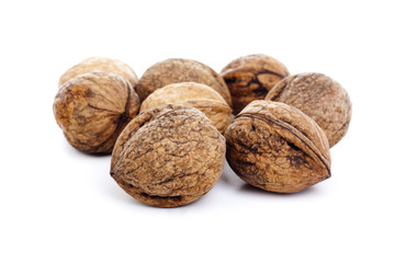 Walnut on white background.