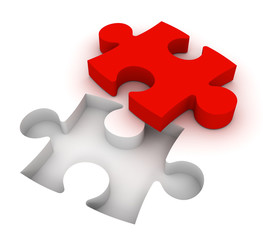 Fototapeta premium puzzle concept 3d illustration