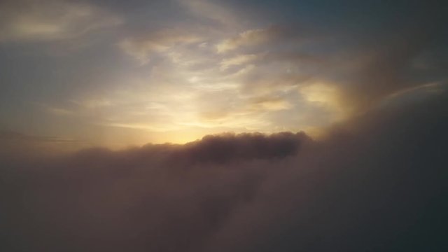 Above the Clouds (Aerial Sunset)