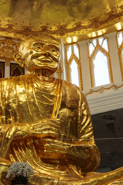 The biggest Buddha statues in Korat temple Thailand