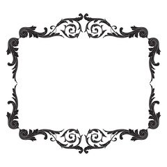 Vintage baroque ornament element