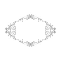 Vintage baroque ornament element