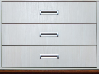 dresser with sliding regiments.