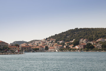 View over Tisno village on Murter island in Croatia
