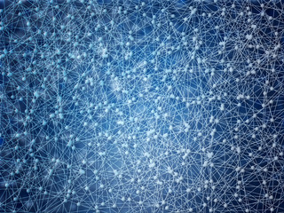 Blue social network background