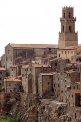 Fototapeta premium view of Pitigliano