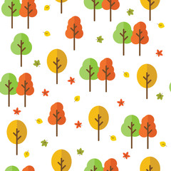autumn forest seamless pattern