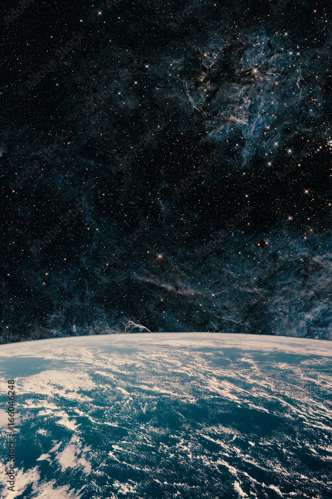 Canvas Prints earth and galaxy. night sky space.some elements of this image are furnished by nasa.