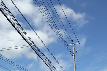 青空と電線
