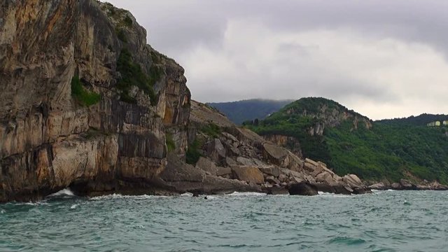 Nice view of the Sea and Rocks near Amasra, Turkey