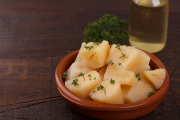 Manihot esculenta (cassava, yuca, manioc, mandioca, Brazilian arrowroot)